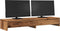vidaXL - Monitorstandaard - met - lades - 100x27x15 - cm - hout - oud - houtkleurig