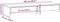 vidaXL - Monitorstandaard - met - lades - 100x27x15 - cm - hout - bruin - eikenkleur