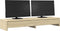 vidaXL - Monitorstandaard - met - lades - 100x27x15 - cm - hout - sonoma - eikenkleur