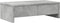 vidaXL - Monitorstandaard - met - lades - 50x27x15 - cm - bewerkt - hout - betongrijs