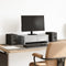 vidaXL - Monitorstandaard - met - lades - 50x27x15 - cm - bewerkt - hout - betongrijs