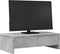 vidaXL - Monitorstandaard - met - lades - 50x27x15 - cm - bewerkt - hout - betongrijs