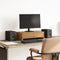 vidaXL - Monitorstandaard - met - lades - 50x27x15 - cm - hout - artisanaal - eiken