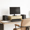 vidaXL - Monitorstandaard - met - lades - 50x27x15 - cm - hout - sonoma - eikenkleur