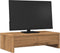 vidaXL - Monitorstandaard - met - lades - 50x27x15 - cm - hout - artisanaal - eiken