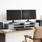 vidaXL - Monitorstandaard - met - opbergruimte - 100x27x15 - cm - hout - betongrijs