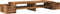 vidaXL - Monitorstandaard - met - opbergruimte - 100x27x15 - cm - hout - oud - hout