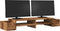 vidaXL - Monitorstandaard - met - opbergruimte - 100x27x15 - cm - hout - oud - hout