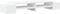 vidaXL - Monitorstandaard - met - opbergruimte - 100x27x15 - cm - bewerkt - hout - wit