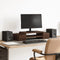 vidaXL - Monitorstandaard - met - opbergruimte - 70x27x15 - cm - hout - bruin - eiken