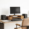 vidaXL - Monitorstandaard - met - opbergruimte - 70x27x15 - cm - hout - oud - hout