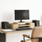 vidaXL - Monitorstandaard - met - opbergruimte - 70x27x15 - cm - hout - sonoma - eiken