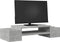 vidaXL - Monitorstandaard - met - opbergruimte - 70x27x15 - cm - hout - betongrijs