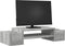 vidaXL - Monitorstandaard - met - opbergruimte - 70x27x15 - cm - hout - grijs - sonoma