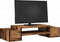 vidaXL - Monitorstandaard - met - opbergruimte - 70x27x15 - cm - hout - oud - hout