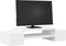 vidaXL - Monitorstandaard - met - opbergruimte - 70x27x15 - cm - bewerkt - hout - wit