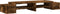 vidaXL - Monitorstandaard - met - opslag - 100x27x15 - cm - hout - gerookt - eiken