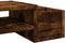 vidaXL - Monitorstandaard - met - opslag - 100x27x15 - cm - hout - gerookt - eiken