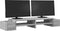 vidaXL - Monitorstandaard - opbergruimte - 100x27x15 - cm - hout - grijs - sonoma