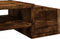 vidaXL - Monitorstandaard - opbergruimte - 70x27x15 - cm - hout - gerookt - eiken