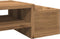 vidaXL - Monitorstandaard - opbergruimte - 70x27x15 - cm - hout - artisanaal - eiken