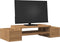 vidaXL - Monitorstandaard - opbergruimte - 70x27x15 - cm - hout - artisanaal - eiken