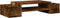 vidaXL - Monitorstandaard - opbergruimte - 70x27x15 - cm - hout - gerookt - eiken