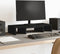 vidaXL - Monitorstandaard - verstelbaar - 60x24x10,5 - cm - bewerkt - hout - zwart