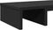 vidaXL - Monitorstandaard - verstelbaar - 60x24x10,5 - cm - bewerkt - hout - zwart