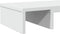 vidaXL - Monitorstandaard - verstelbaar - 60x24x10,5 - cm - bewerkt - hout - wit