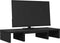 vidaXL - Monitorstandaard - verstelbaar - 60x24x10,5 - cm - bewerkt - hout - zwart