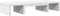 vidaXL - Monitorstandaard - verstelbaar - 60x24x10,5 - cm - bewerkt - hout - wit
