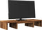 vidaXL - Monitorstandaard - verstelbaar - 60x24x10,5 - cm - hout - oud - houtkleurig