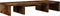 vidaXL - Monitorstandaard - verstelbaar - 60x24x10,5 - cm - hout - gerookt - eiken