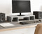 vidaXL - Monitorstandaard - verstelbaar - 60x24x10,5 - cm - hout - betongrijs