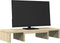 vidaXL - Monitorstandaard - verstelbaar - 60x24x10,5 - cm - hout - sonoma - eiken