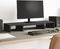 vidaXL - Monitorstandaard - verstelbaar - 80x24x10,5 - cm - bewerkt - hout - zwart