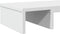 vidaXL - Monitorstandaard - verstelbaar - 80x24x10,5 - cm - bewerkt - hout - wit