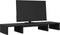 vidaXL - Monitorstandaard - verstelbaar - 80x24x10,5 - cm - bewerkt - hout - zwart