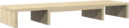 vidaXL - Monitorstandaard - verstelbaar - 80x24x10,5 - cm - hout - sonoma - eiken
