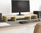 vidaXL - Monitorstandaard - verstelbaar - 80x24x10,5 - cm - hout - sonoma - eiken