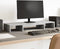 vidaXL - Monitorstandaard - verstelbaar - 80x24x10,5 - cm - hout - betongrijs