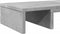 vidaXL - Monitorstandaard - verstelbaar - 80x24x10,5 - cm - hout - betongrijs
