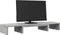 vidaXL - Monitorstandaard - verstelbaar - 80x24x10,5 - cm - hout - betongrijs