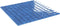 vidaXL Mozaïektegels 11 st zelfklevend 30x30 cm glas blauw