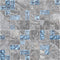 vidaXL Mozaïektegels 11 st zelfklevend 30x30 cm glas grijs en blauw