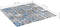 vidaXL Mozaïektegels 11 st zelfklevend 30x30 cm glas grijs en blauw