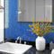vidaXL Mozaïektegels 22 st zelfklevend 30x30 cm glas grijs en blauw