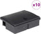 vidaXL - Muizenvallen - 10 - st - 13x10x4 - cm - zwart