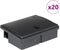 vidaXL - Muizenvallen - 20 - st - 13x10x4 - cm - zwart